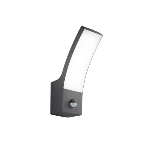 Applique LED da esterno Sail antracite, sensore di movimento, 12W, IP65 Intec