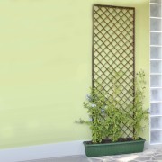 Traliccio fisso rettangolare in salice naturale 150 x 60cm Verdemax 5797