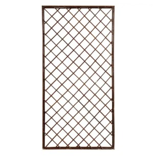 Traliccio fisso rettangolare in salice naturale 120 x 60 cm Verdemax 5799
