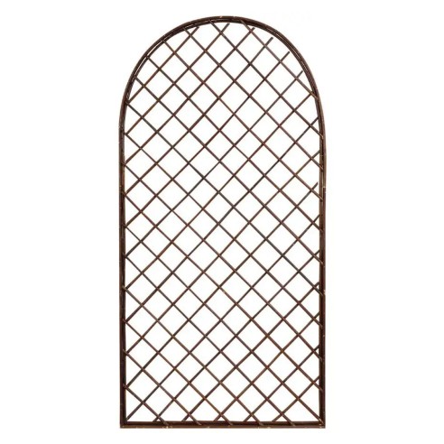 Traliccio fisso ad arco in salice naturale 120 x 60 cm Verdemax 5796