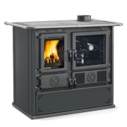 Cucina a legna Rosa.16 VST Steel Bianco La Nordica
