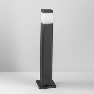 Lampione paletto da giardino Focus nero quadrato, IP65 Intec 2