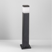 Lampione paletto da giardino Focus nero quadrato, IP65 Intec