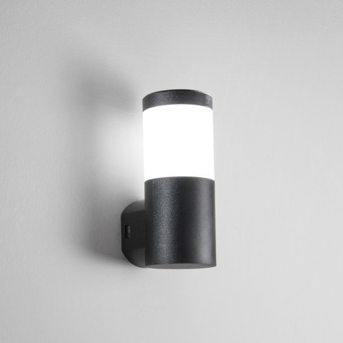 Applique da esterno Focus nero IP65 Intec