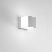 Applique da esterno Booster metallo argentato, E27, IP65 Intec