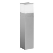 Lampione paletto da giardino Booster in metallo argentato IP65 Intec