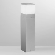 Lampione paletto da giardino Booster in metallo argentato IP65 Intec