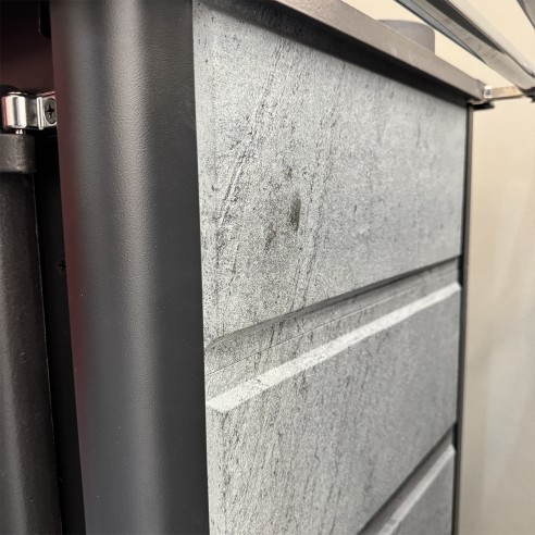 Cucina a legna Rosa VST.16 Petra La Nordica laterale