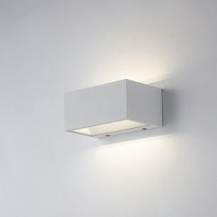 Applique LED da esterno TWIN bianco 12W, IP54 Intec