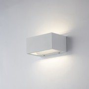 Applique LED da esterno TWIN bianco 12W, IP54 Intec