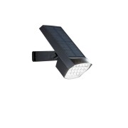 Faretto solare LED Iris orientabile con picchetto e crepuscolare IP54 Intec