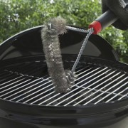 Spazzola per Griglie Weber 6277 a T a 3 Lati con Setole in Acciaio Inox