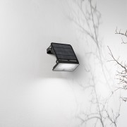Proiettore LED solare Nasa antracite con sensore, IP54 Intec