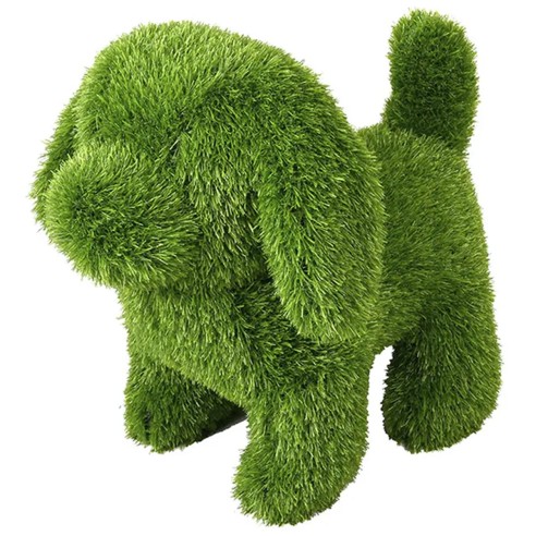 Decorazione erba sintetica cane
