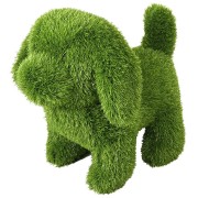 Decorazione erba sintetica cane