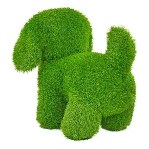 Decorazione erba sintetica cane 2