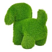 Decorazione erba sintetica cane