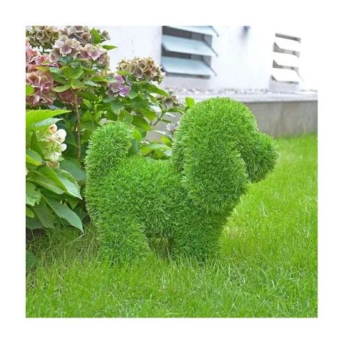 Decorazione erba sintetica cane