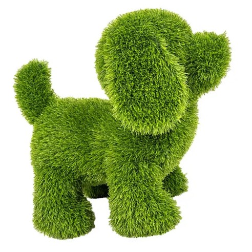 Decorazione erba sintetica cane