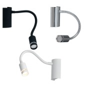 Applique LED Kepler in metallo braccio flessibile 3W, 3000K