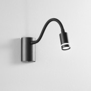 Applique LED Kepler in metallo nero braccio flessibile 3W, 3000K