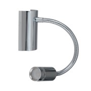 Applique LED Kepler in metallo cromo braccio flessibile 3W, 3000K