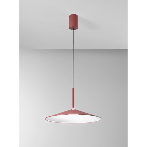 Lampadario sospensione LED Khan rosso16W