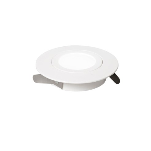 Faretto ad incasso LED Zenit orientabile 5W, IP44, Ø 9 cm bianco