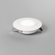 Faretto ad incasso LED Zenit orientabile 5W, IP44, Ø 9 cm bianco