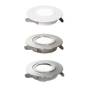 Faretto ad incasso LED Zenit orientabile 5W, IP44, Ø 9 cm