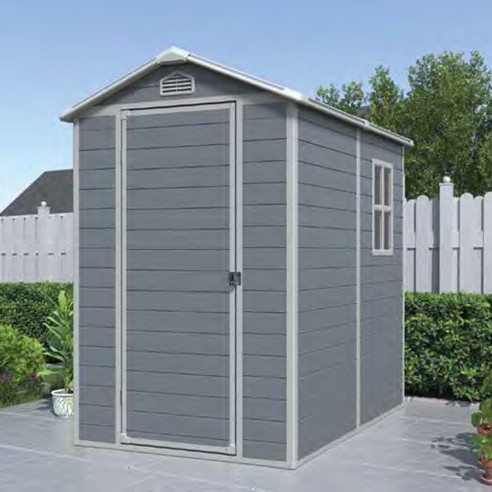 Casetta da giardino Boxy Verdelook 193x134xh198 cm grigio