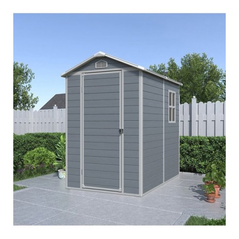 Casetta da giardino Boxy Verdelook 193x134xh198 cm grigio