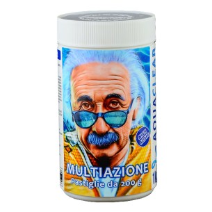 Cloro multiazione in pastiglie da 200g AQUACLEAR 2