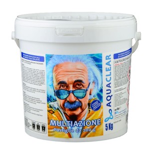 Cloro multiazione in pastiglie da 200g AQUACLEAR