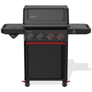 Weber Barbecue a Gas Smart Spirit EPX-435R Stealth Edition (4 Bruciatori, Sear Zone, Girarrosto, Wi-Fi)