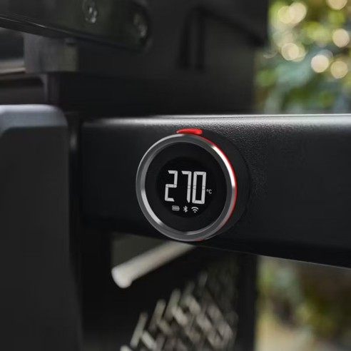 Weber Barbecue a Gas Smart Spirit EPX-435R Stealth Edition (4 Bruciatori, Sear Zone, Girarrosto, Wi-Fi) termostato