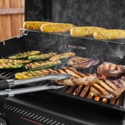 Weber Barbecue a Gas Smart Spirit EPX-435R Stealth Edition (4 Bruciatori, Sear Zone, Girarrosto, Wi-Fi) piastre
