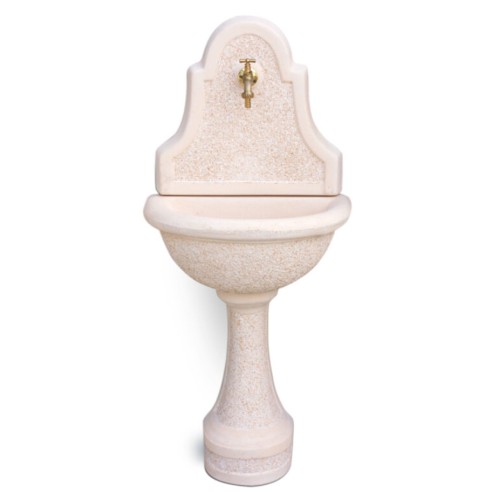 Fontana da giardino a muro Dora rosa antico 53x35xH120 cm