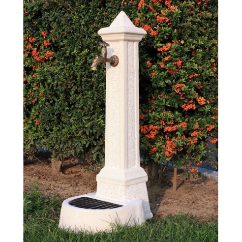 Fontana da giardino Pisa in cemento rosa antico