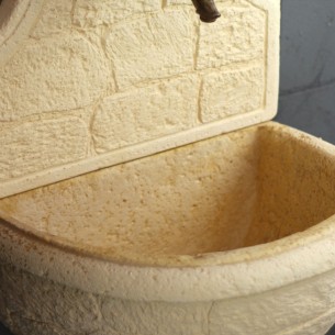 Fontana da giardino a parete Varo nocciola 37x50xH122 cm 2