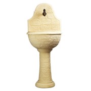 Fontana da giardino a parete Varo nocciola 37x50xH122 cm
