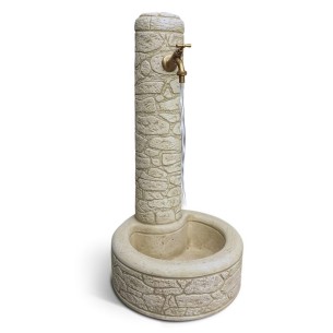 Fontana da giardino Arnosto nocciola 40x40xH81 cm