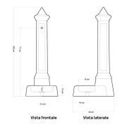 Fontana da giardino Pisa in cemento dimensioni