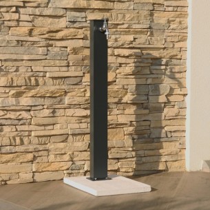 Fontana da giardino in metallo York nero 2