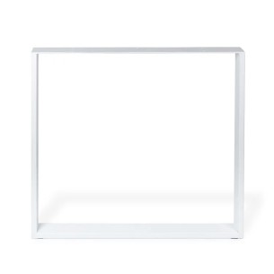 Gamba per mobili in acciaio L78xP8xH71 cm REI bianco