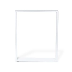 Gamba per mobili in acciaio bianco L40xP8xH40 cm REI 2