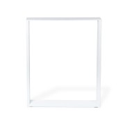 Gamba per mobili in acciaio bianco L40xP8xH40 cm REI