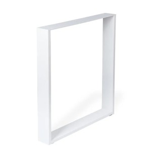 Gamba per mobili in acciaio bianco L40xP8xH40 cm REI