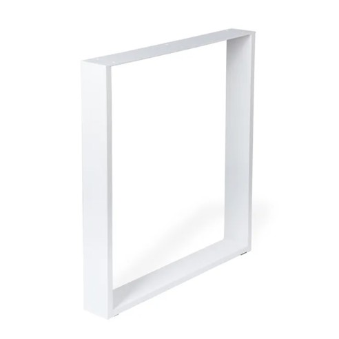 Gamba per mobili in acciaio bianco L40xP8xH40 cm REI