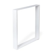 Gamba per mobili in acciaio bianco L40xP8xH40 cm REI